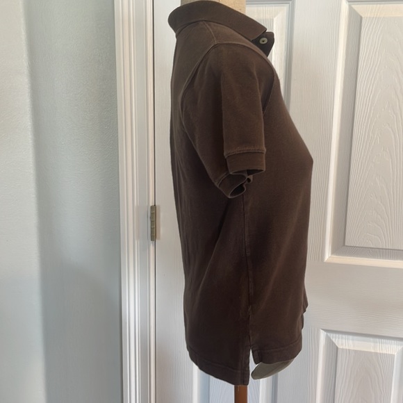 Vintage wash brown polo top girls - Picture 3 of 11